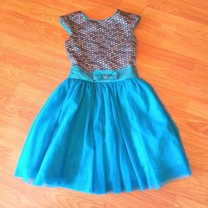Jona Michelle girls fancy dress sz 10 full sparkle skirt